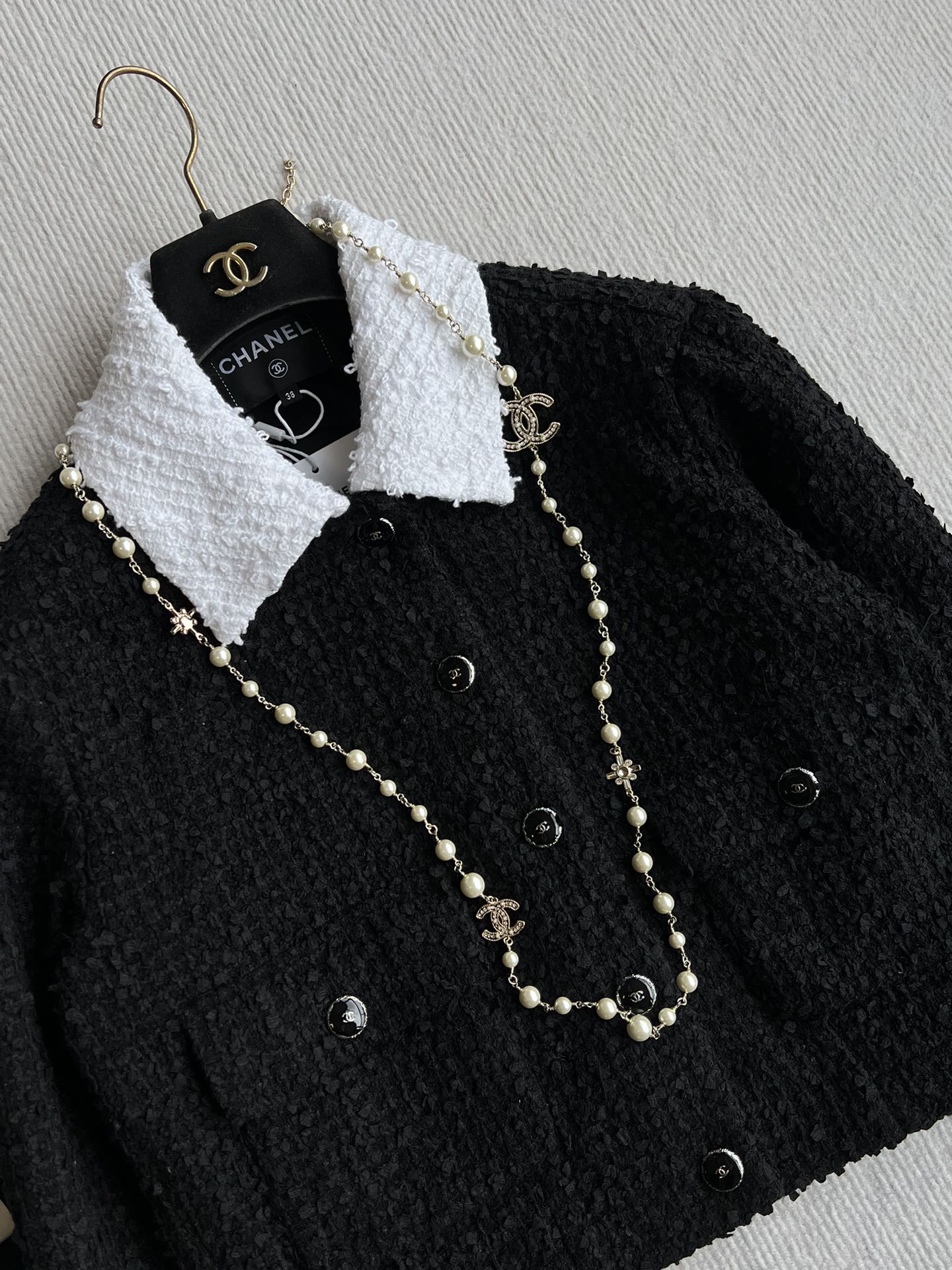 CC 25 Tweed Set Black White Cotton Polyamide 244341
