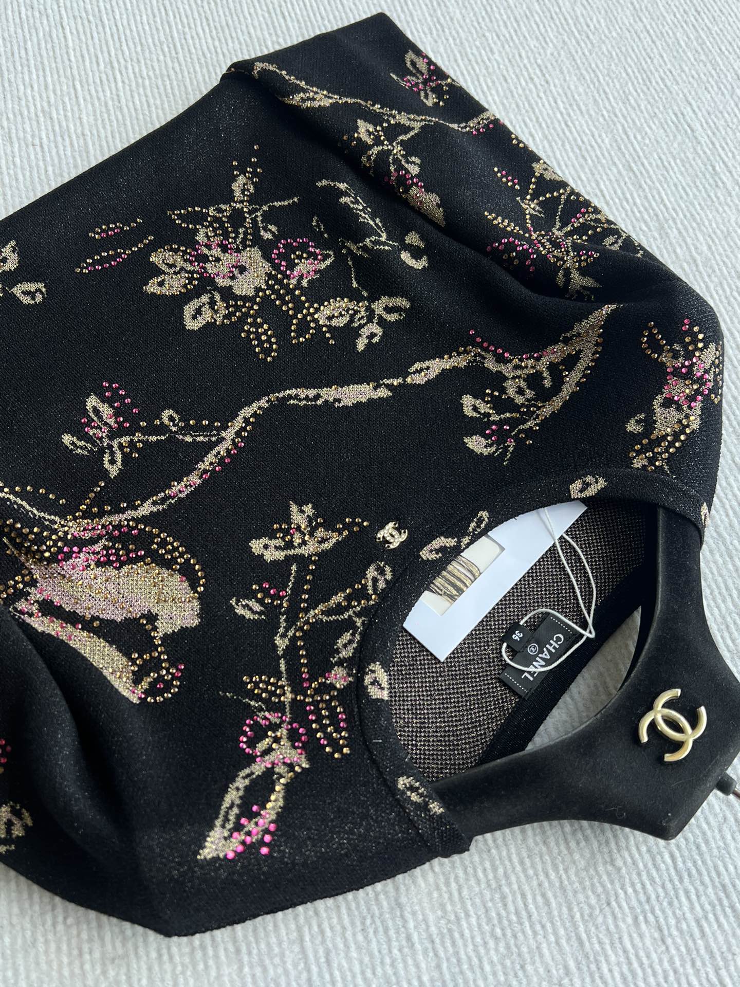 CC 25 Long-sleeved Shirt Black Metalised Fiber Cupro