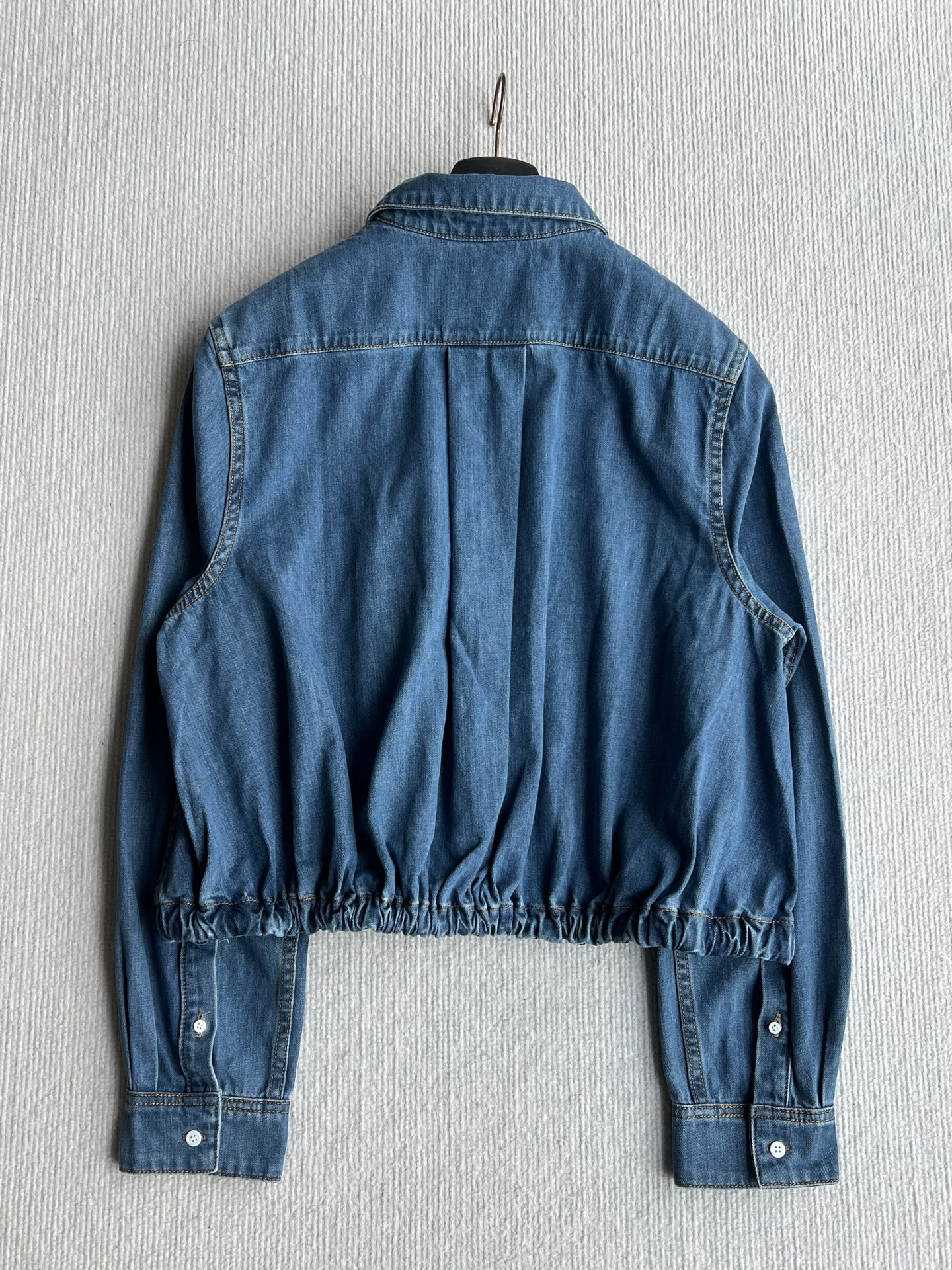 Loewe Belted Shirt Blue Denim 372592
