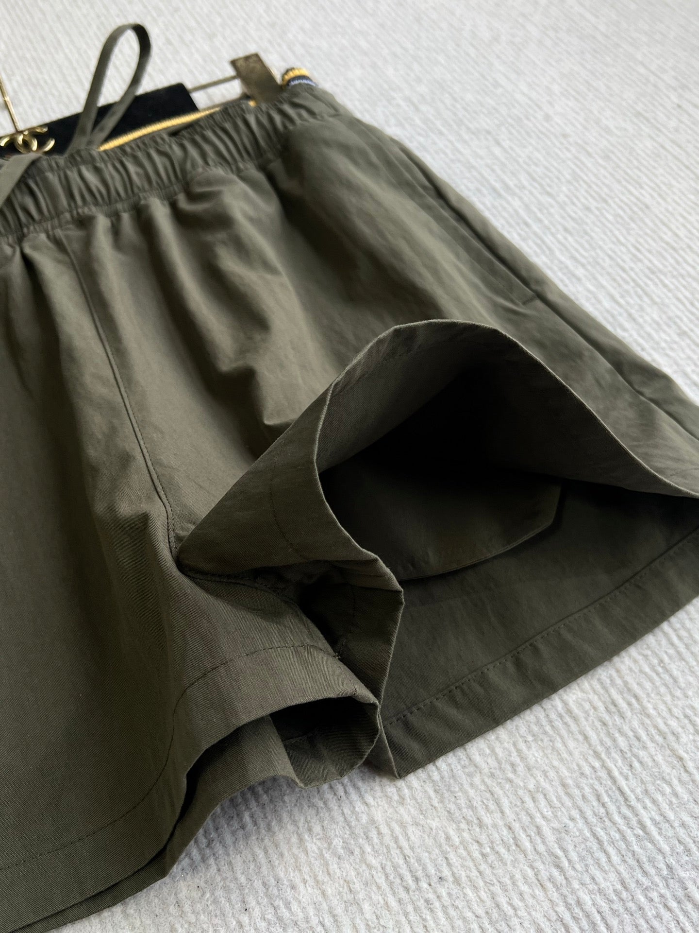 Prada Shorts Olive Polyester 372618