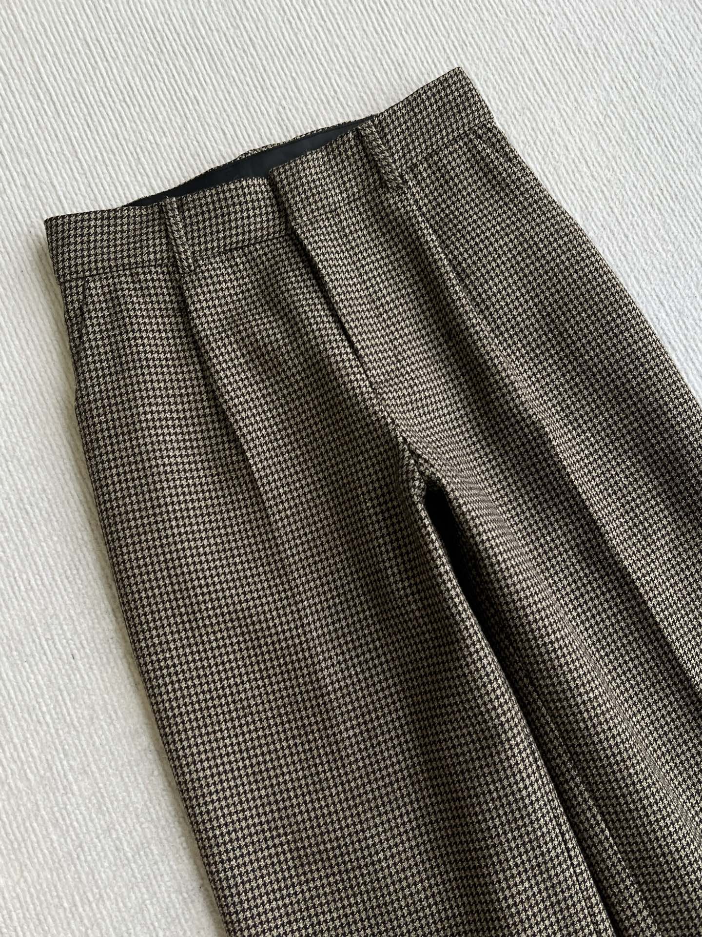 CC 26s Long Pant Deep Taupe Cream Tweed 412419