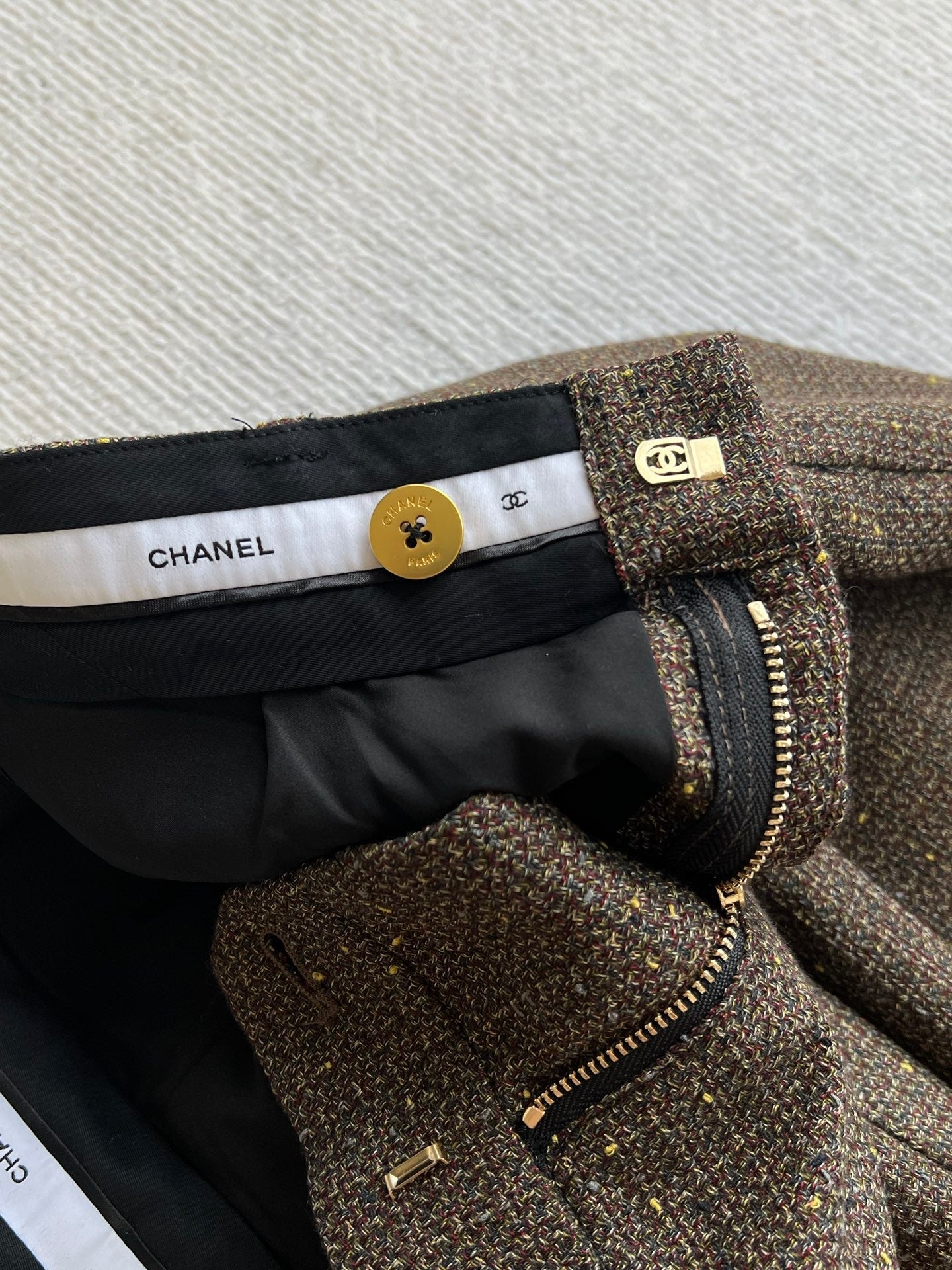 CC 26s Long Pant Deep Taupe Tweed 405214