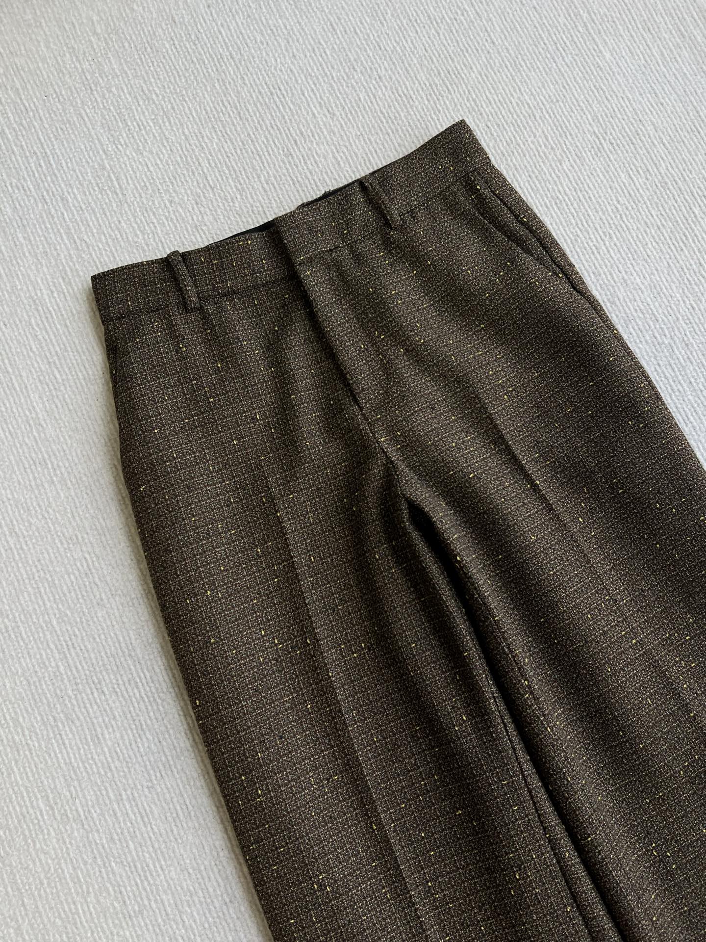 CC 26s Long Pant Deep Taupe Tweed 405214