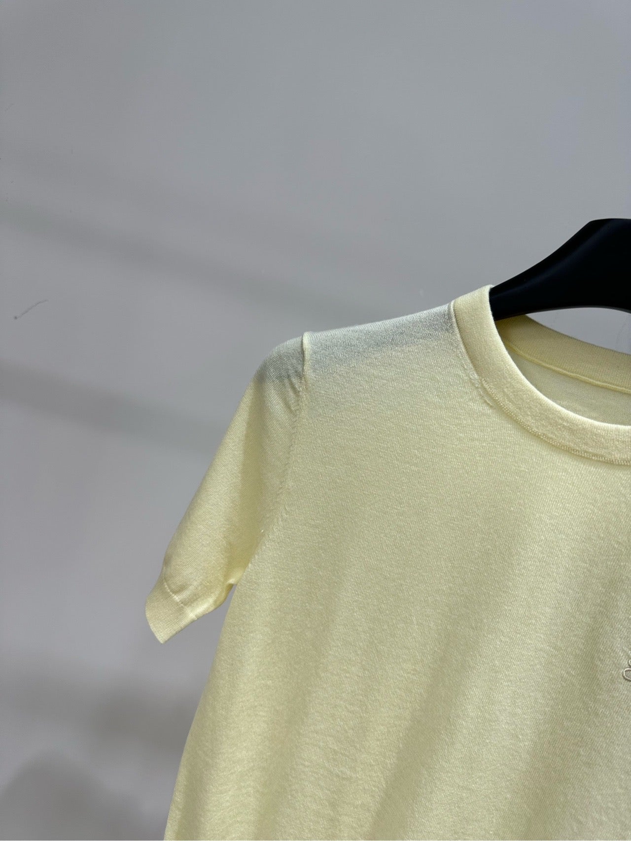 Loewe 26s Embroidery Crew Neck Short-Sleeve T-Shirt Wool 417328