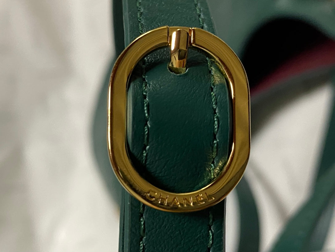 Chanel 2026 AS6478 Hobo Bag Dark Green Lambskin Leather