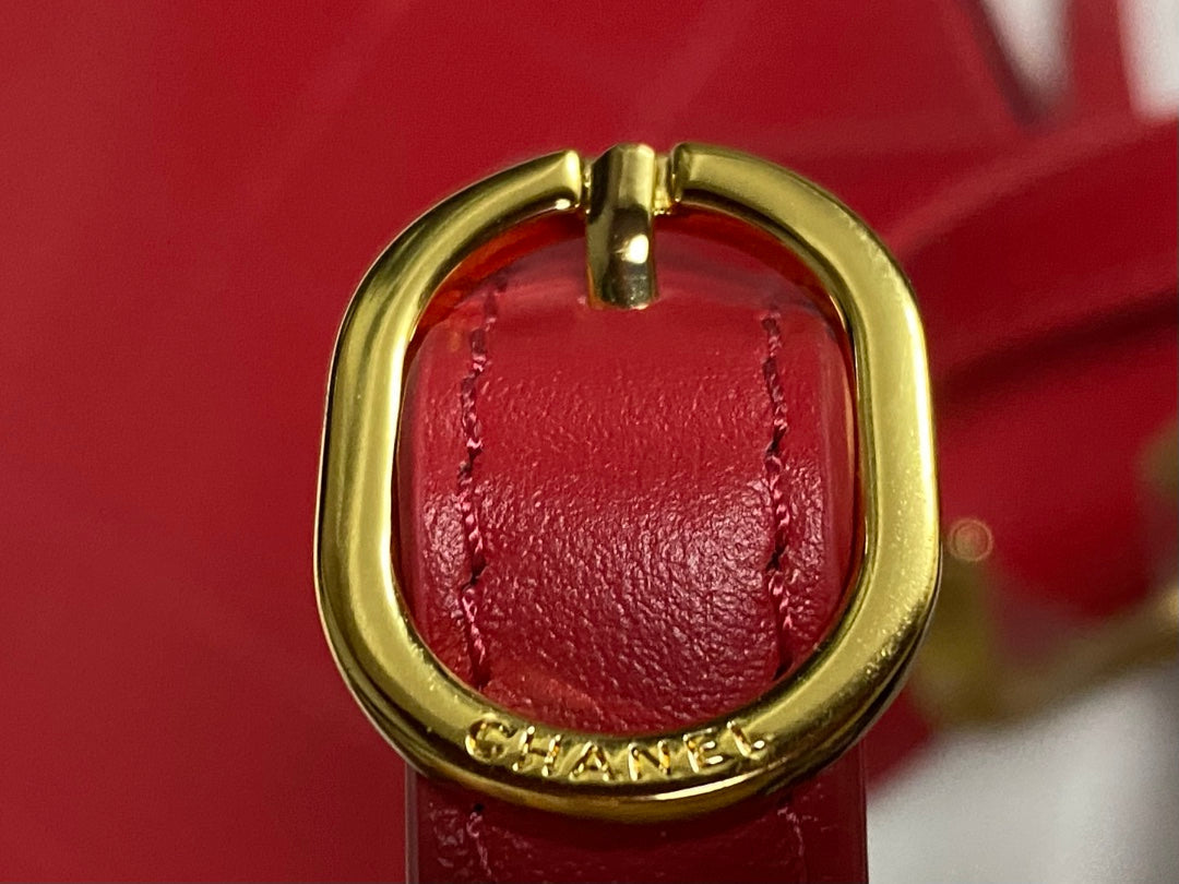 Chanel 2026 Hobo Bag AS6479 Red Lambskin Leather