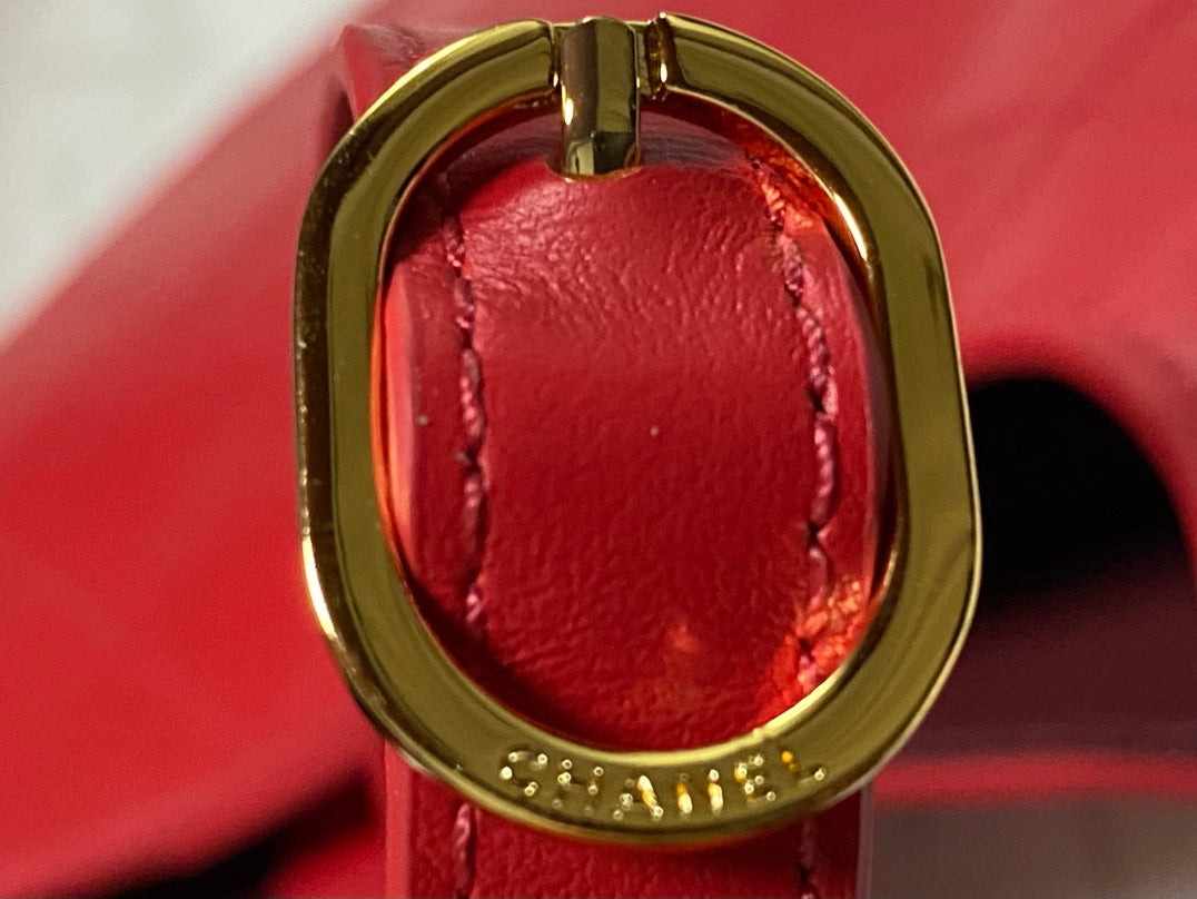Chanel 2026 AS6478 Hobo Bag Red Lambskin Leather