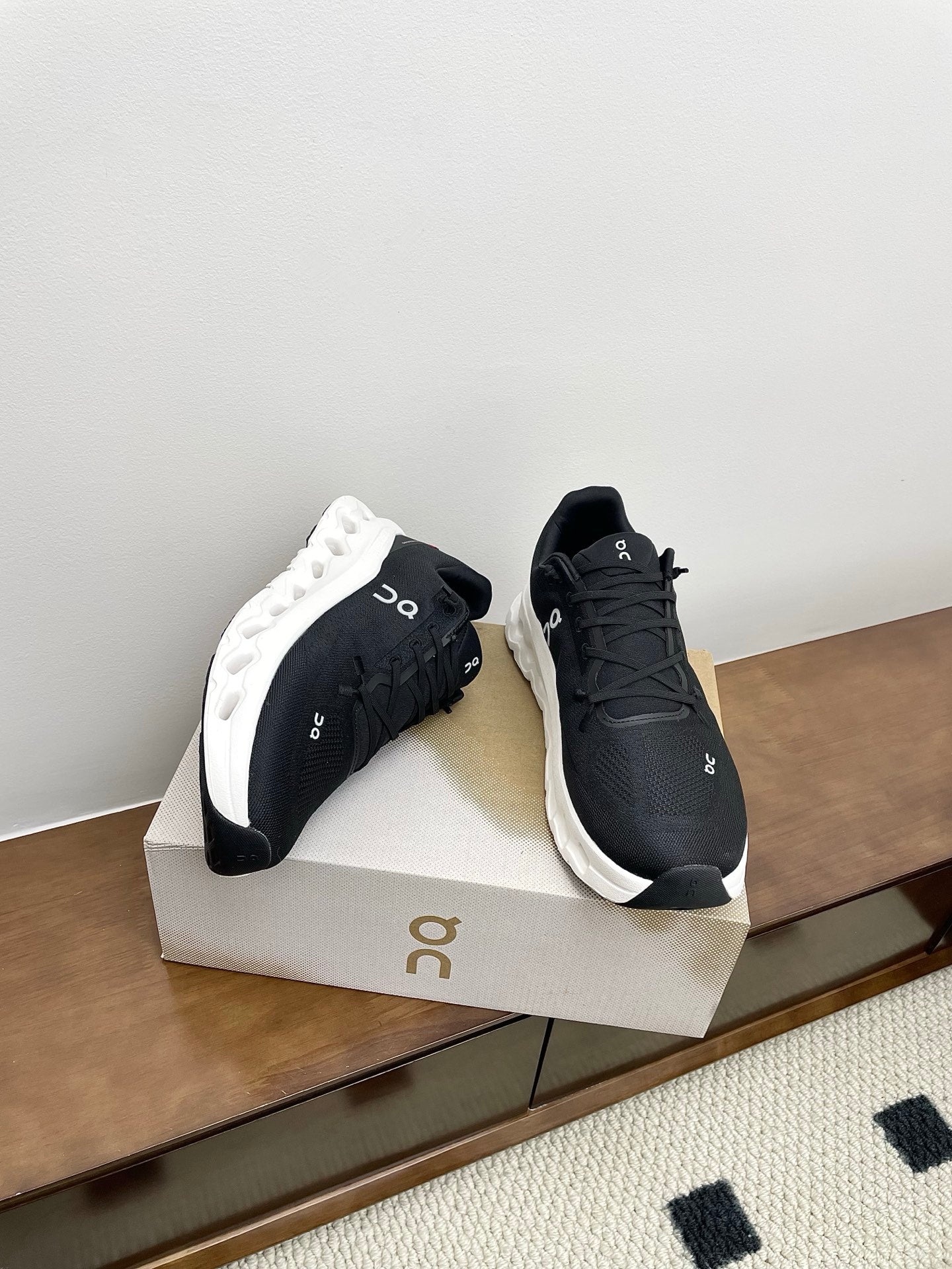 Loewe 26s Cloudsolo Sneakers Black White Recycled Polyester