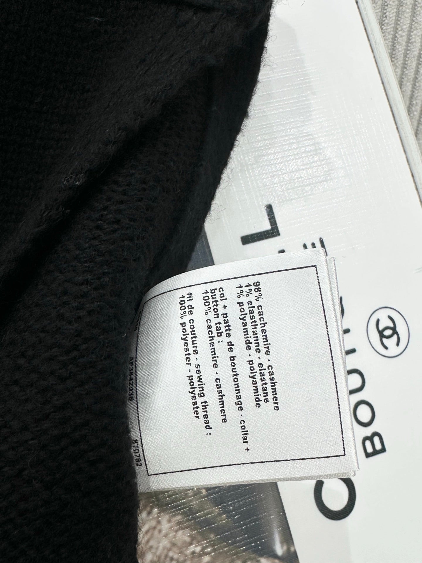 CC 26s High-Neck Single-Breasted Knitted Vest Black Wool 415560