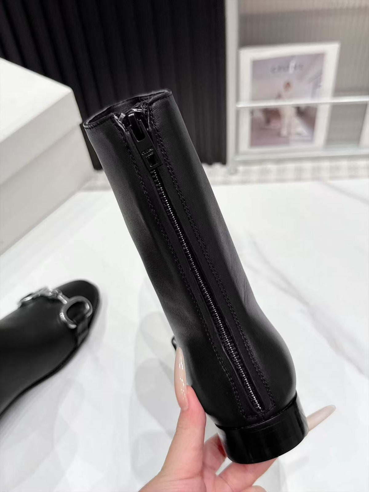 CE 26s Horsebit Ankle Boots 1.5cm Black Leather 147770