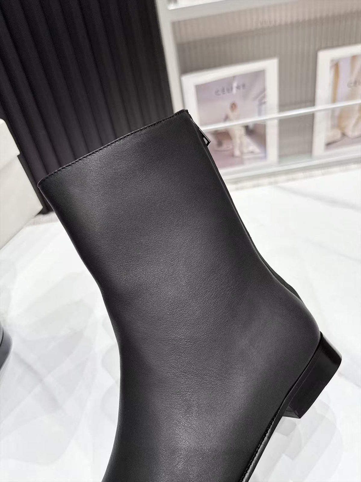 CE 26s Horsebit Ankle Boots 1.5cm Black Leather 147770