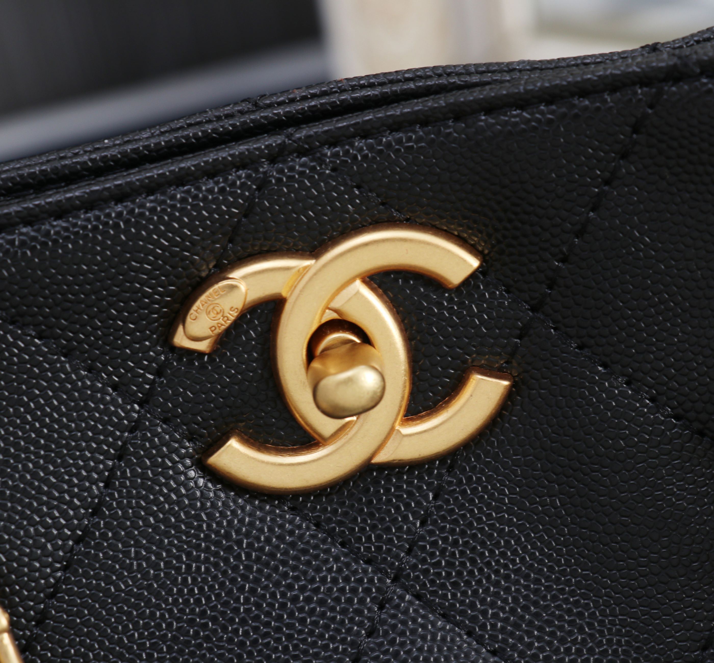 CC AS5746 Tote Bag Caviar Leather