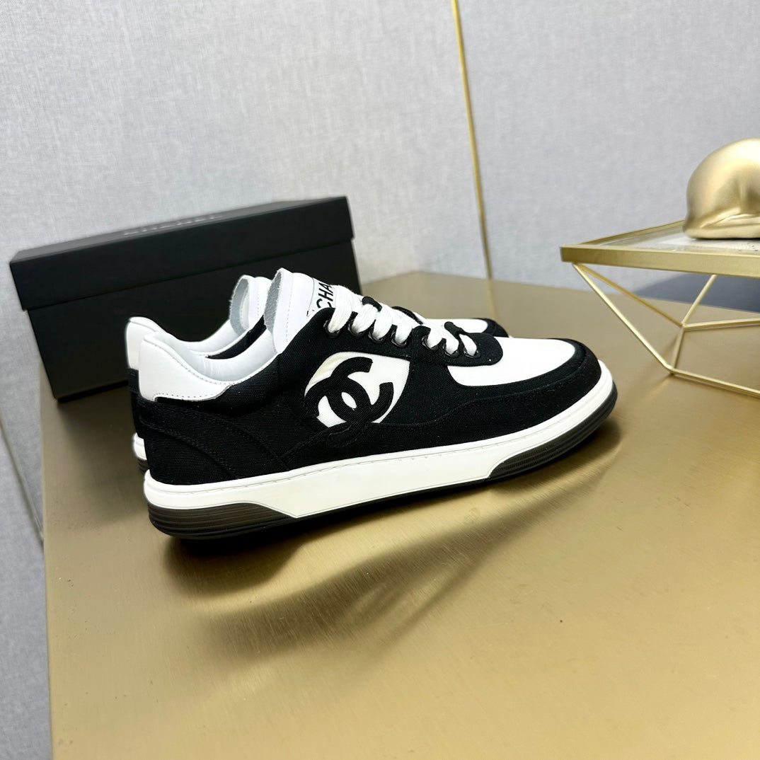 CC 24C Cruise Sneakers Black White Suede Cotton 980933