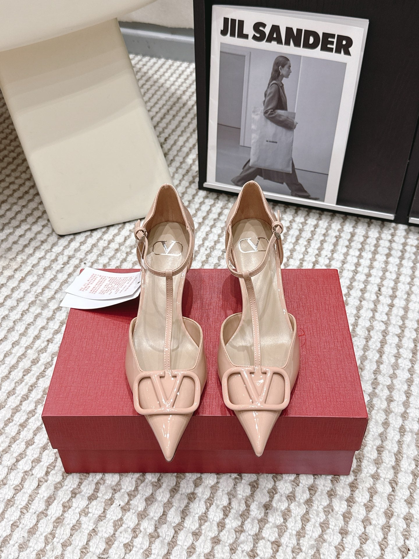 VT 26s T-Strap Slingback Light Pink Patent Leather 722234