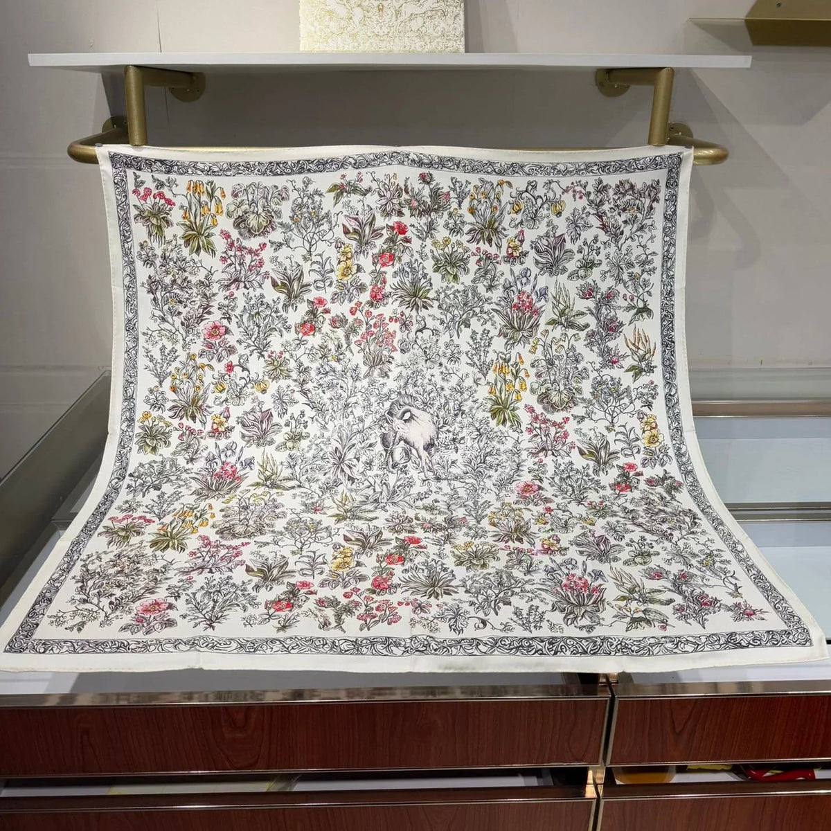 Dior 2026 Millefiori Unicorn Scarf 140cm Colorful Silk 184416