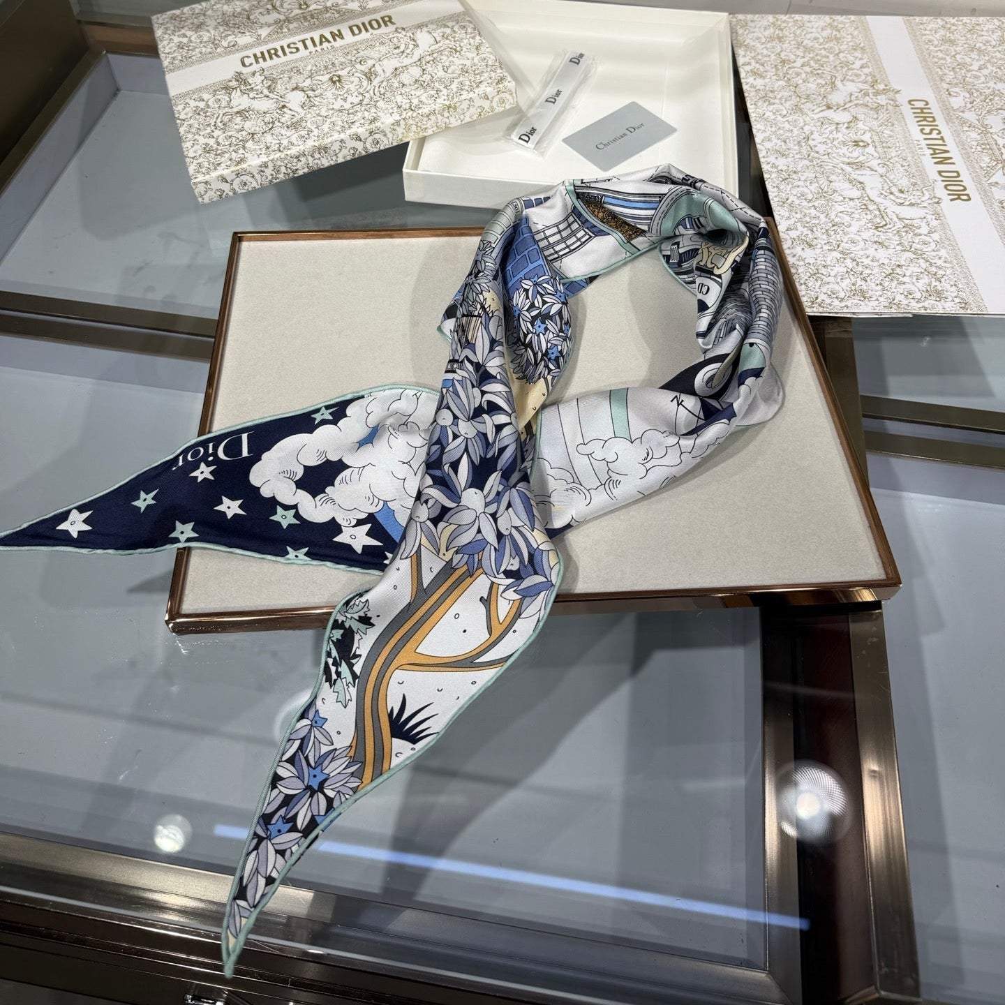 Dior 26s Scarf 120cm In Silk 307100
