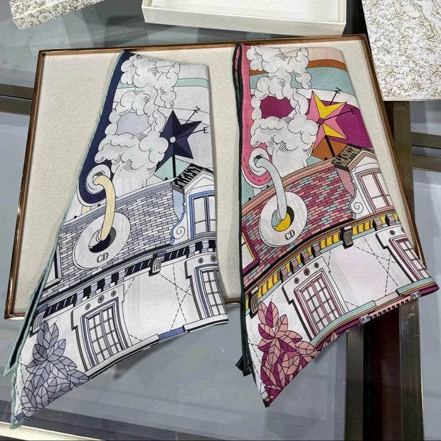 Dior 2026 Avenue Scarf 120mm Silk 209106