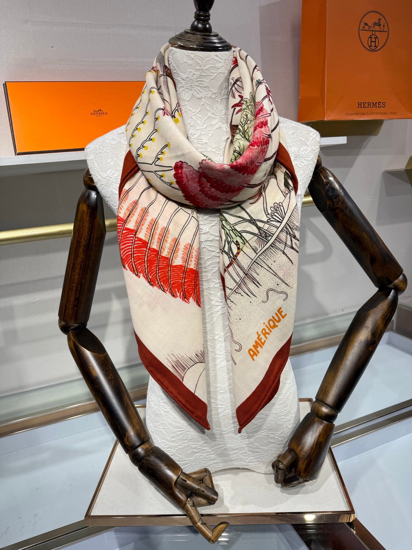 HM 26s Scarf 140 In Cashmere And Silk 216597