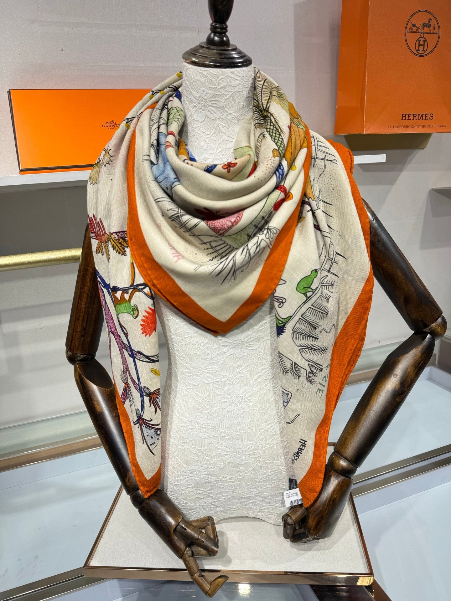 HM 26s Scarf 140 In Cashmere And Silk 216603