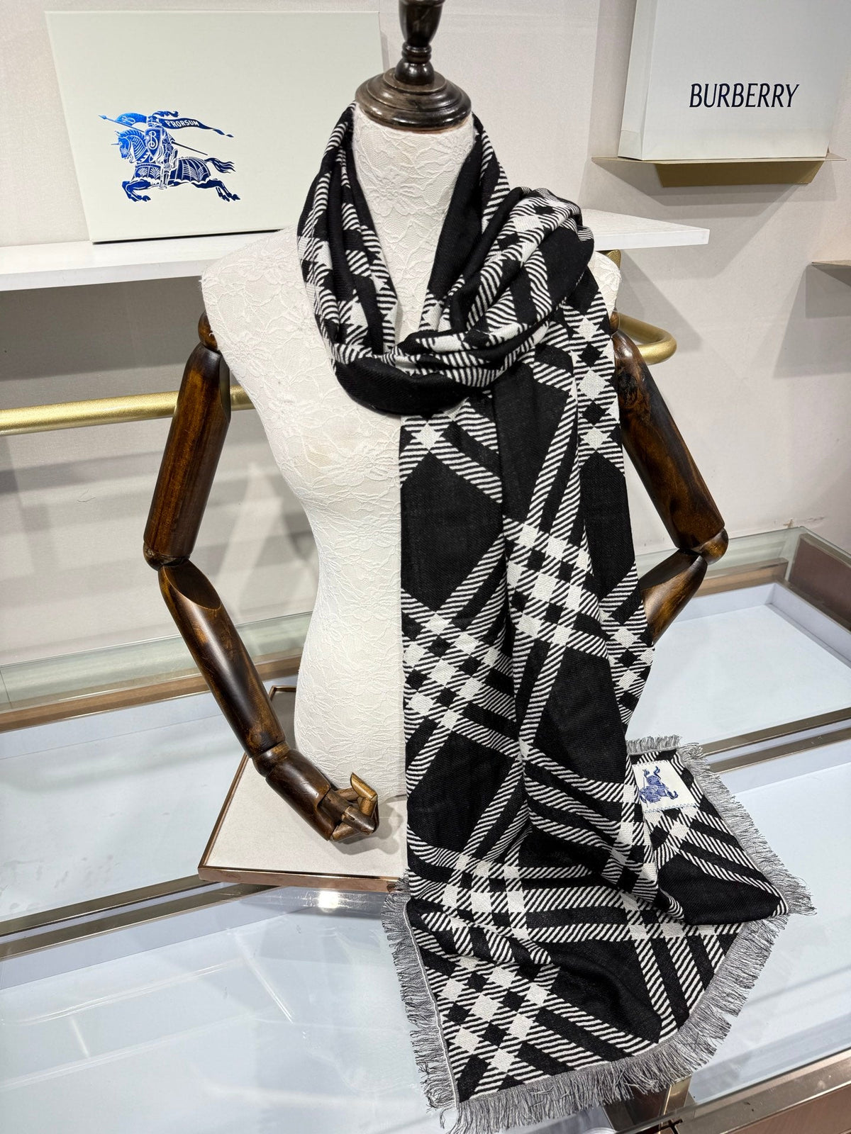 BRR 26s Scarf 200x65cm In Wool Silk 217513
