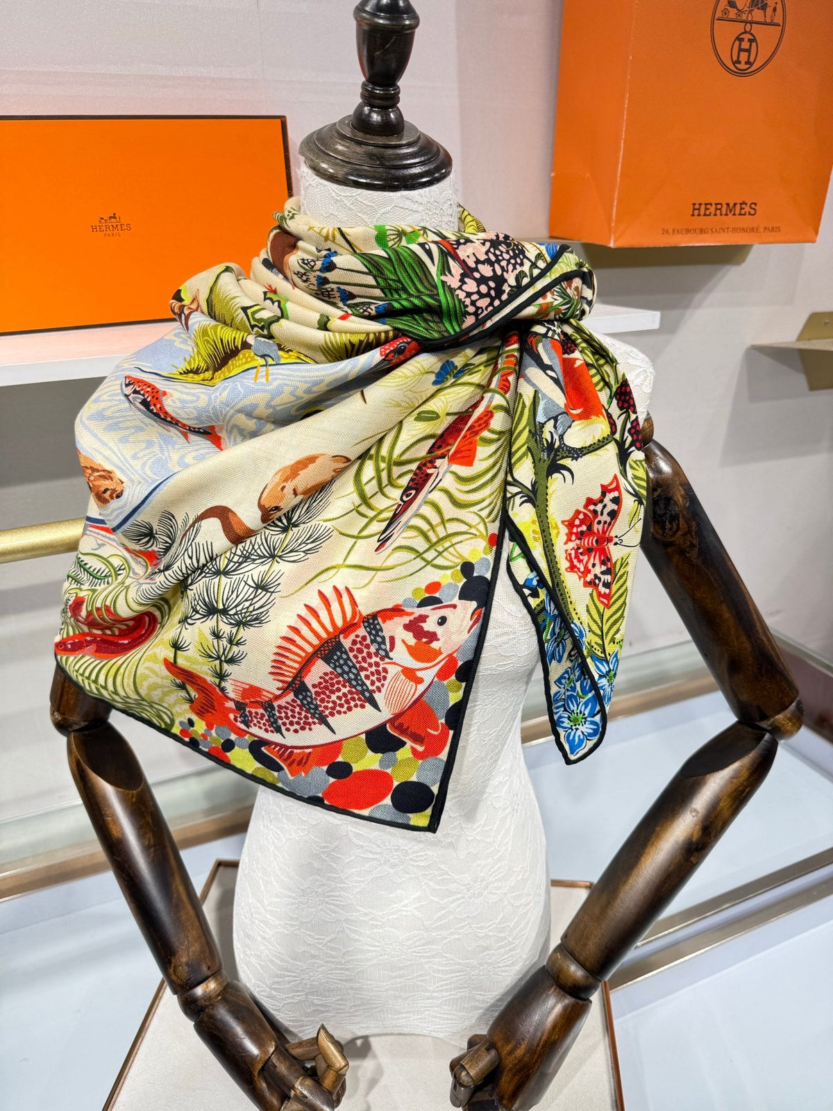HM 26s Scarf 140 In Cashmere And Silk 217522