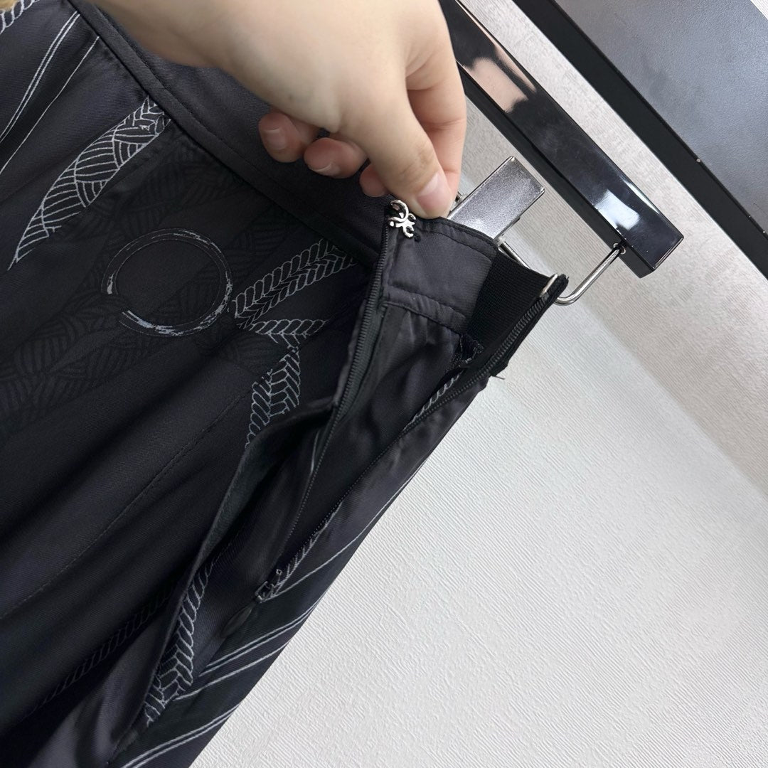 HM SS26 Palefroi Remix Pajama Pants Black Mulberry Silk 351817