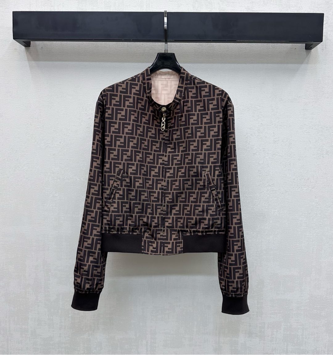 Fendi Reversible Jacket Pinkish Beige Polyamide 350268