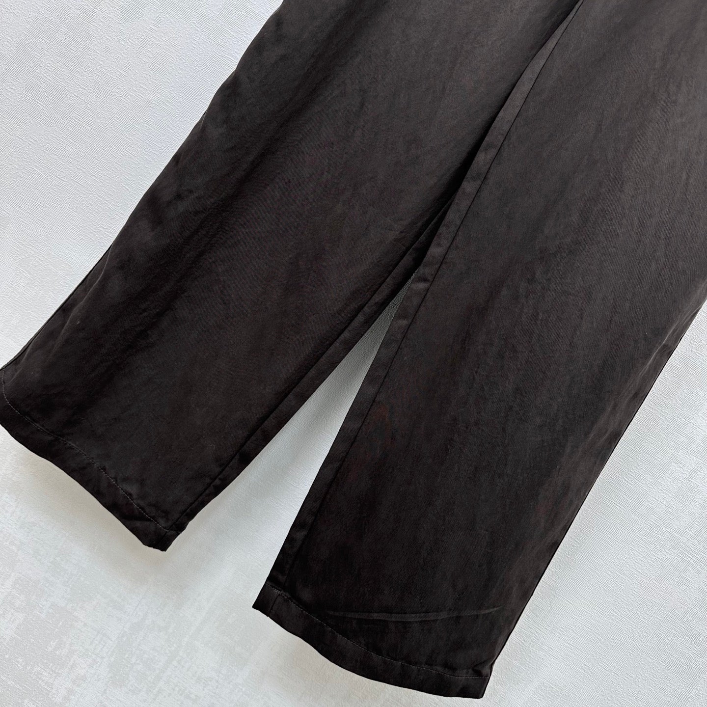 Loewe Drawstring Wide-Leg Pants Black Lyocell 350228
