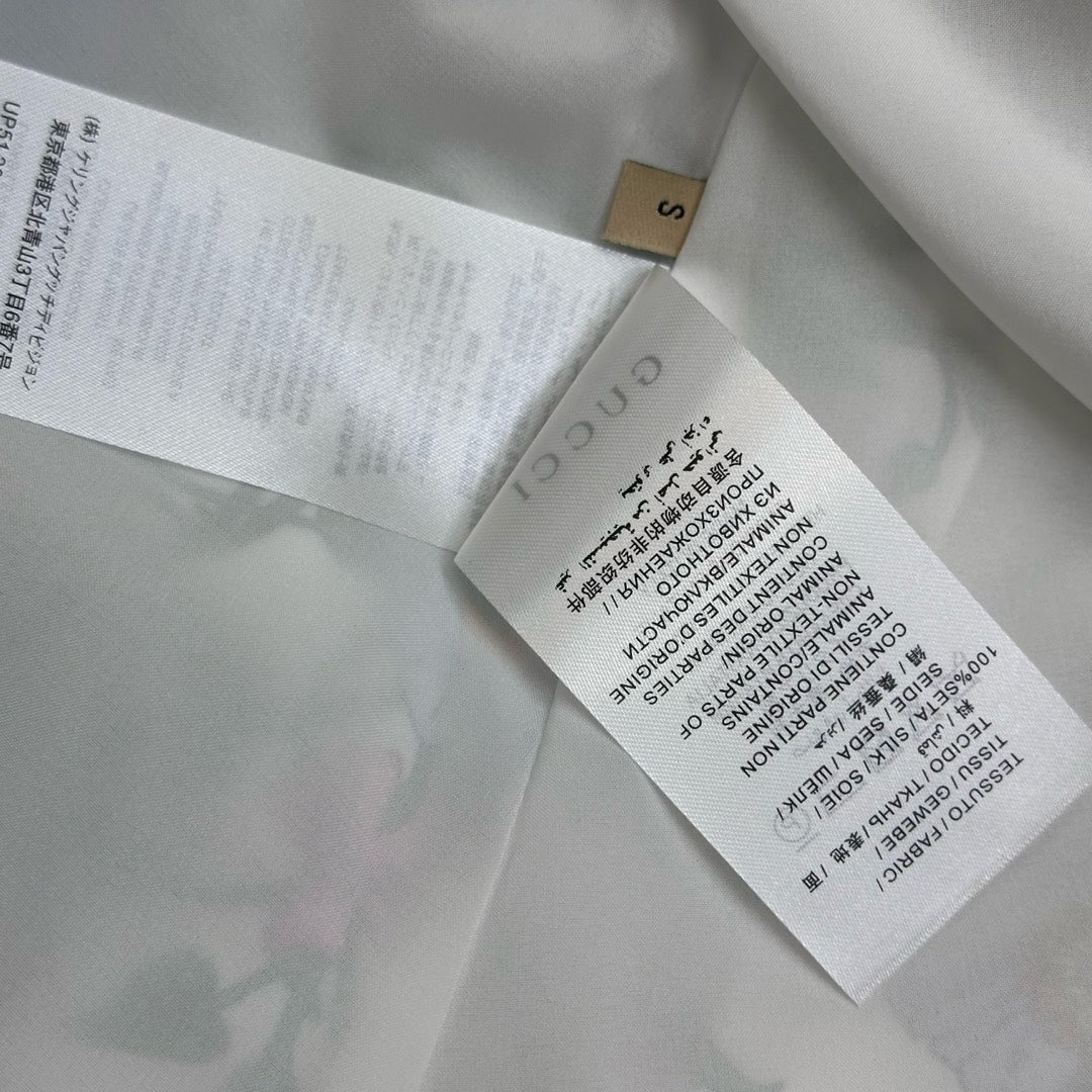 GG Printed Twill Pleated Skirt Whir Multicolor Silk 349759