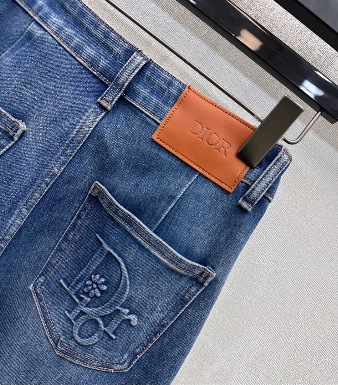 CD Straight-Leg Jeans Blue Cotton Polyester 351738