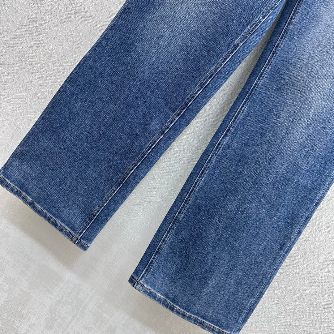 CD Straight-Leg Jeans Blue Cotton Polyester 351738