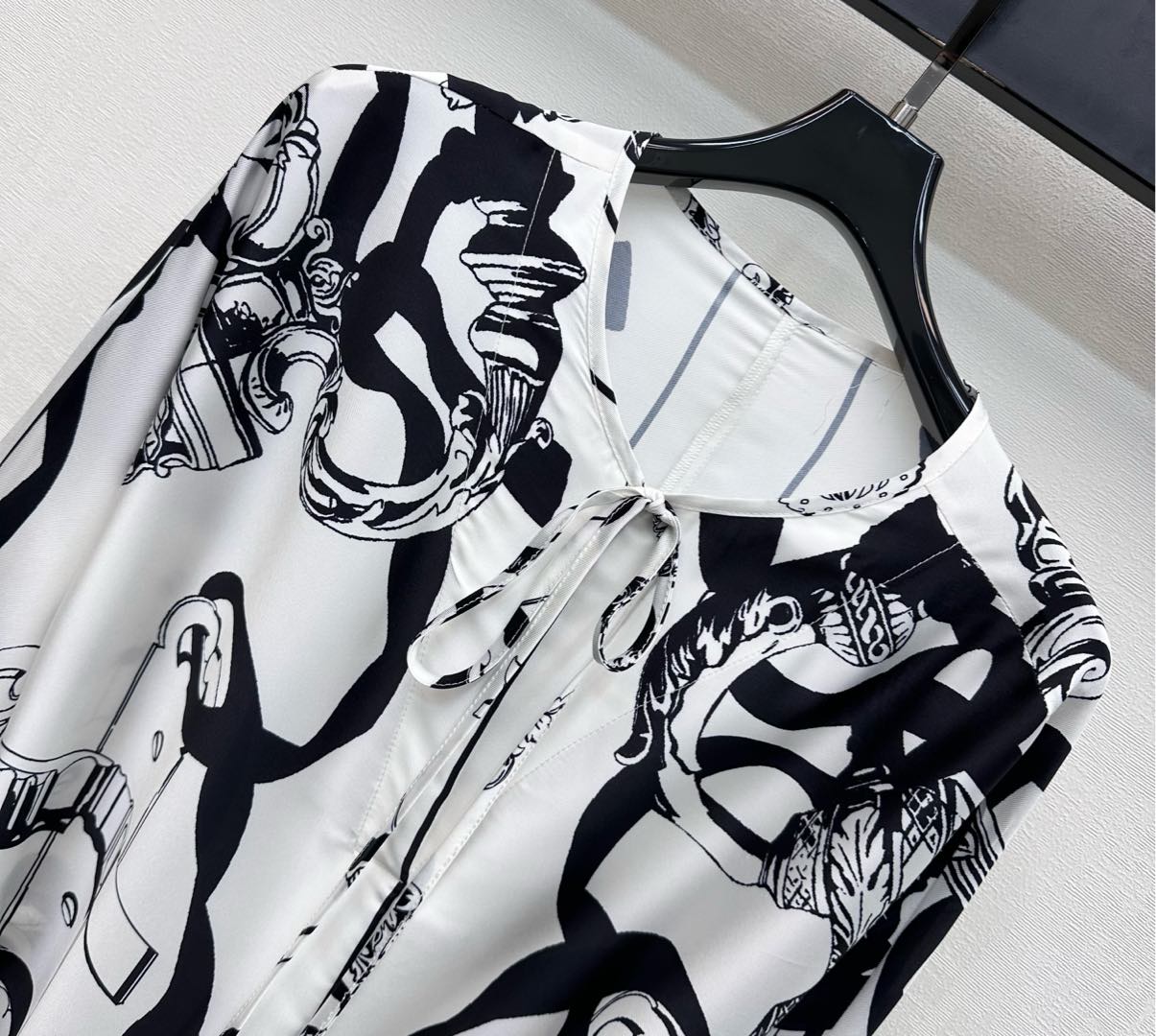 HM 26s Printed Silk Dress 490