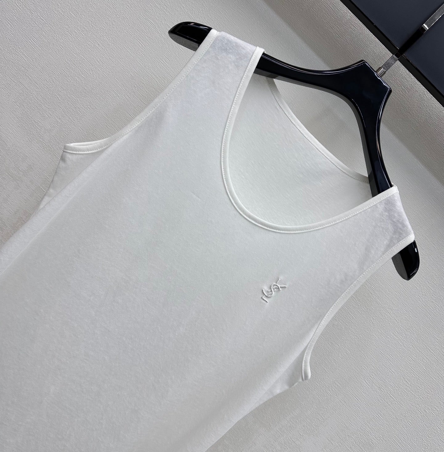 YSL 26s Icons Vest White Cotton 363970
