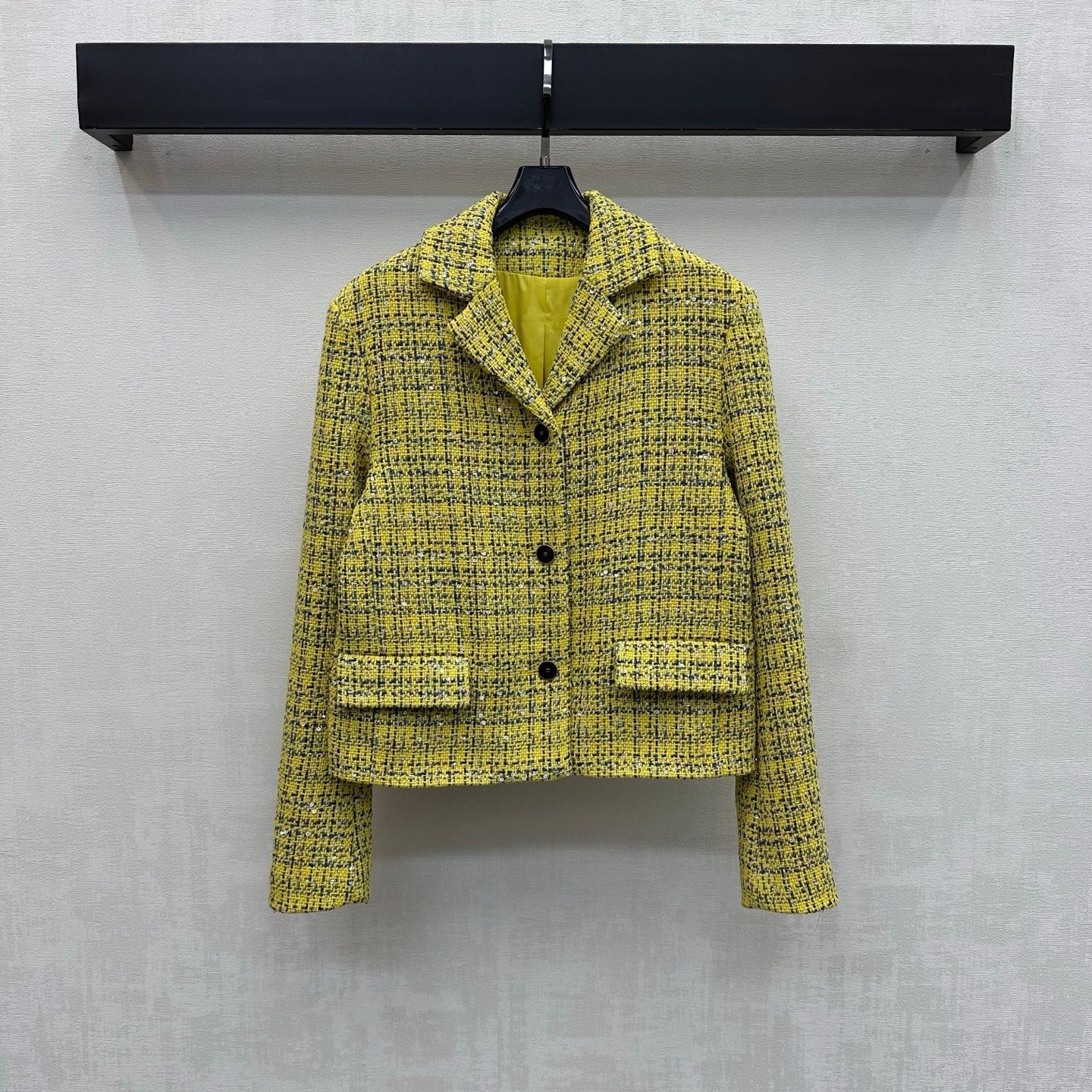 CC 26s Jacket Yellow Navy Blue Sliver Tweed 363984
