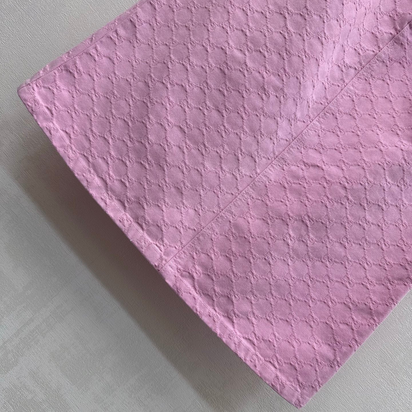 GG 26s Jacquard Straight-Leg Skirt Hot Pink Denim 363927