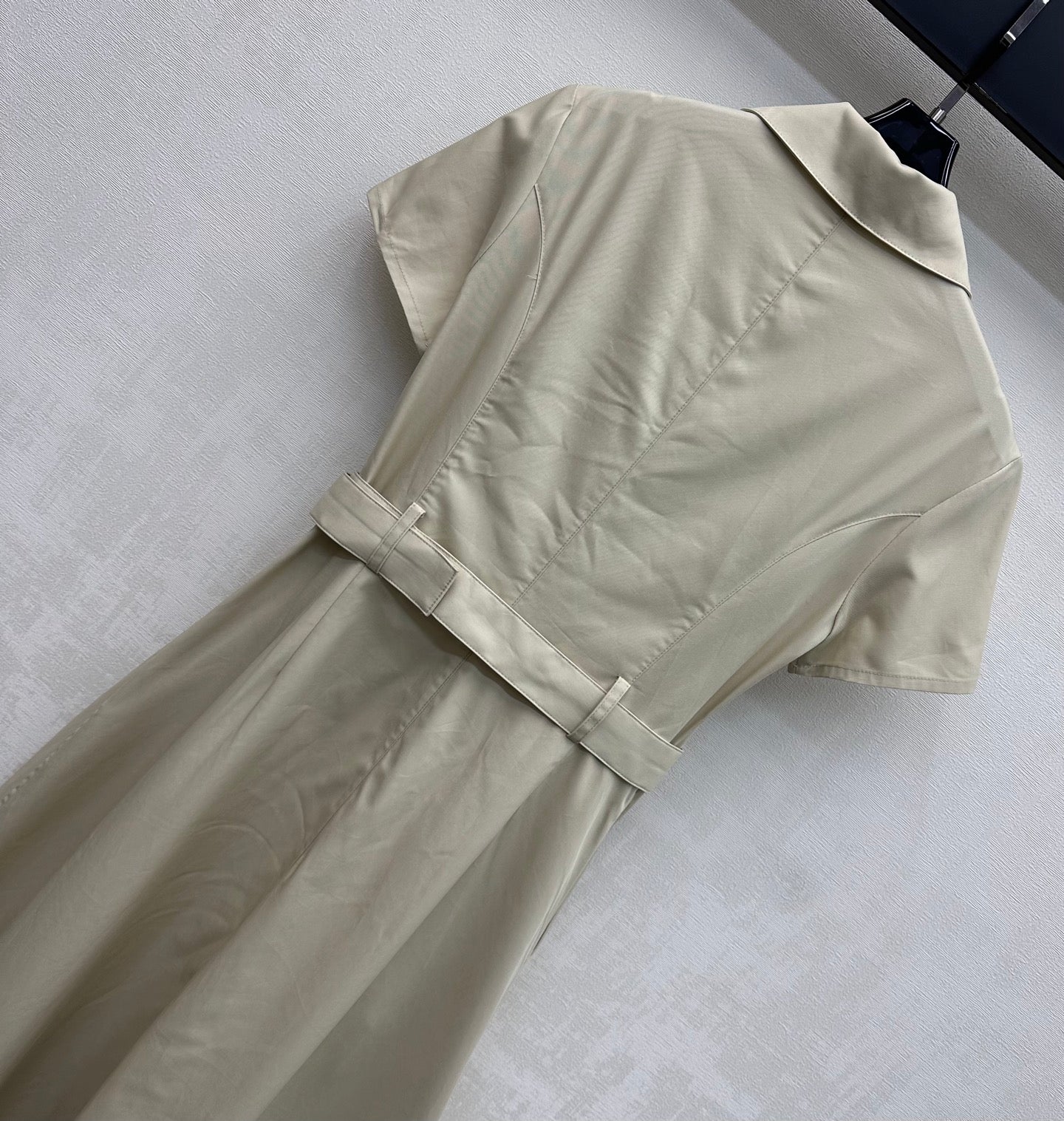 CD 26s Embroidered Logo Dress Beige Cotton Fiber 363826