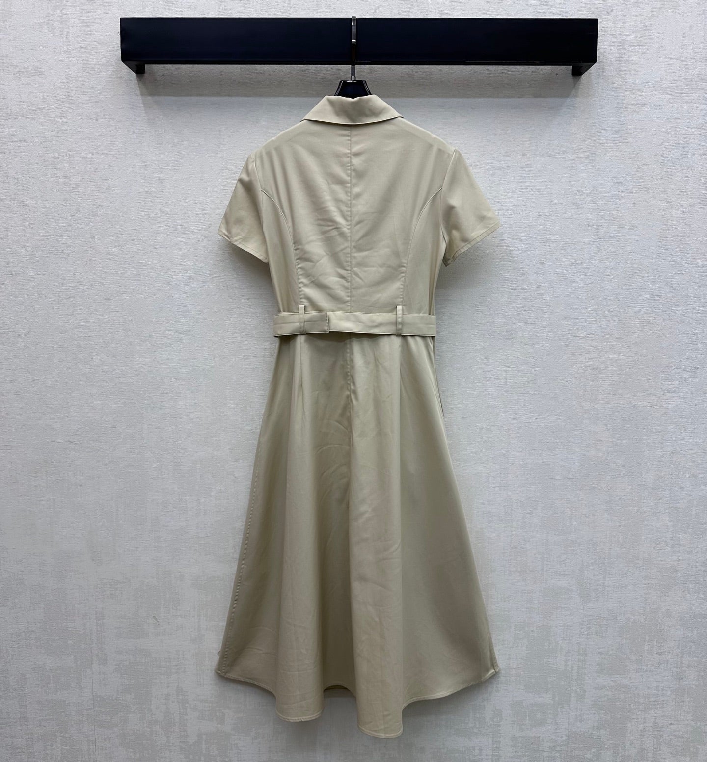 CD 26s Embroidered Logo Dress Beige Cotton Fiber 363826