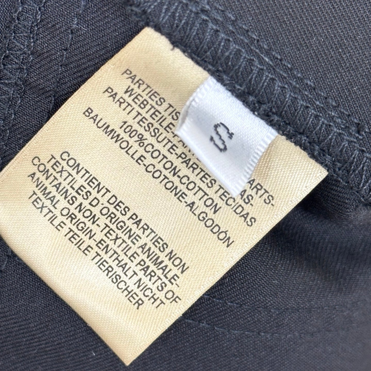 HM 26s Cropped Pants Black Cotton 378808