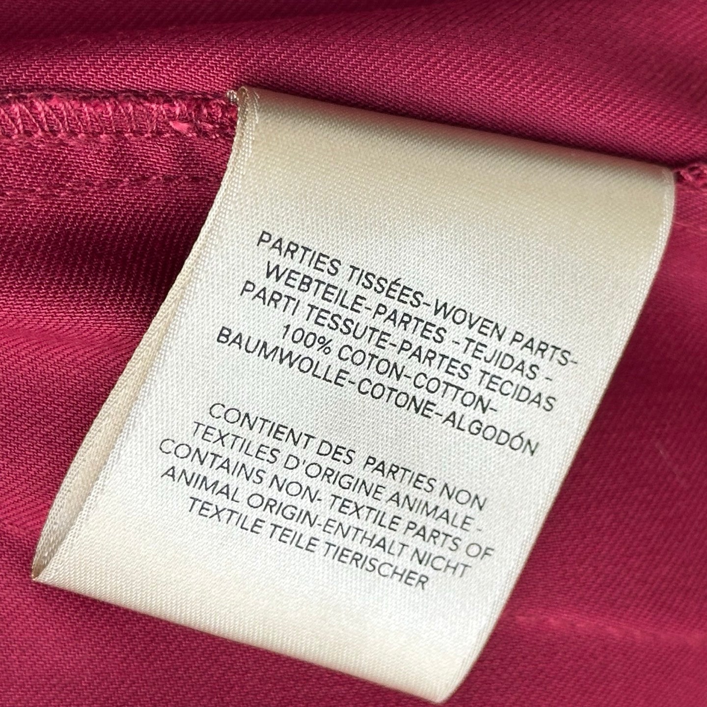 HM 26s Cropped Short Burgundy Cotton 378805