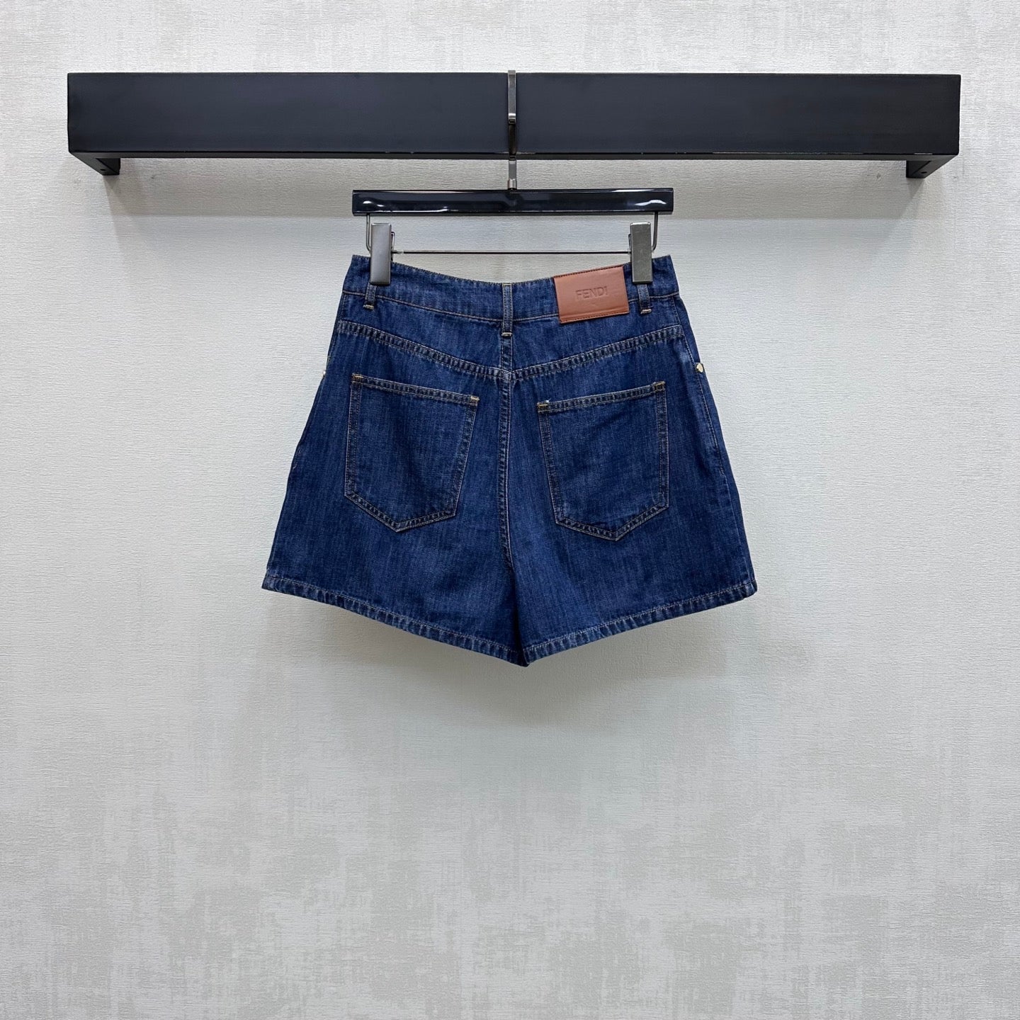 Fendi 26s Short Navy Blue Denim 378793