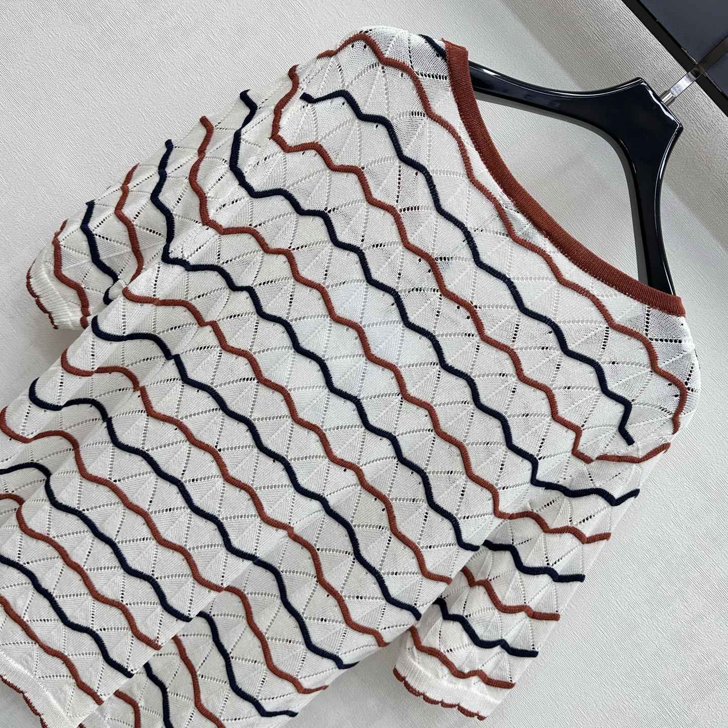CC 26s Short-Sleeved Knit Top Wool 399739