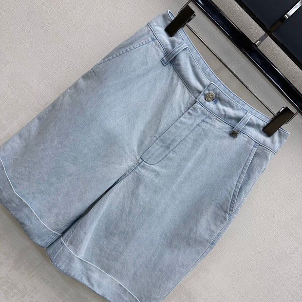 Chanel 2026 Short Demin Light Blue Cotton 636018