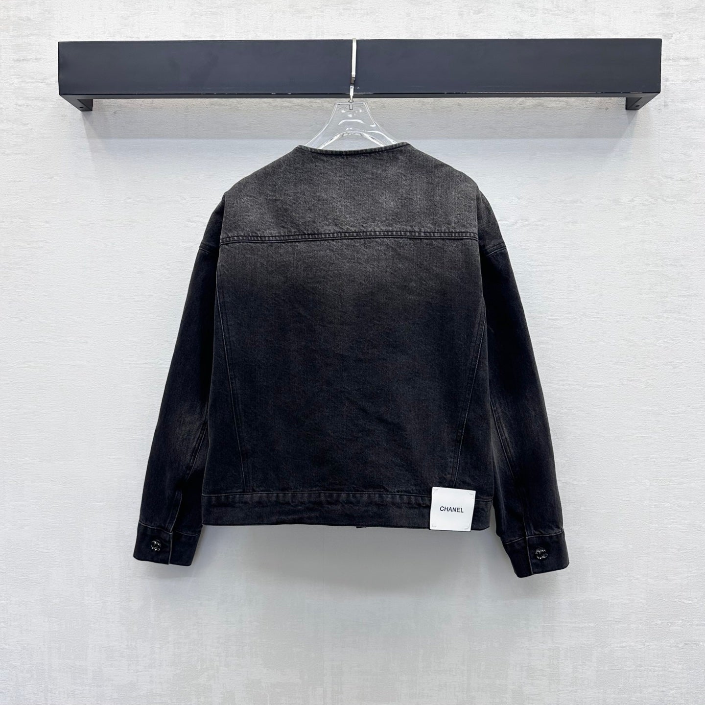 CC 26s Letter Button Jacket Dark Grey Denim 422630