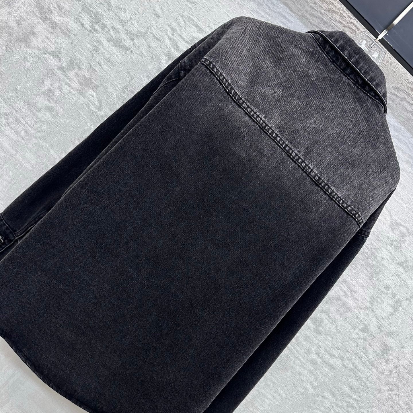 CC 26s Letter Button Jacket Dark Grey Denim 422627
