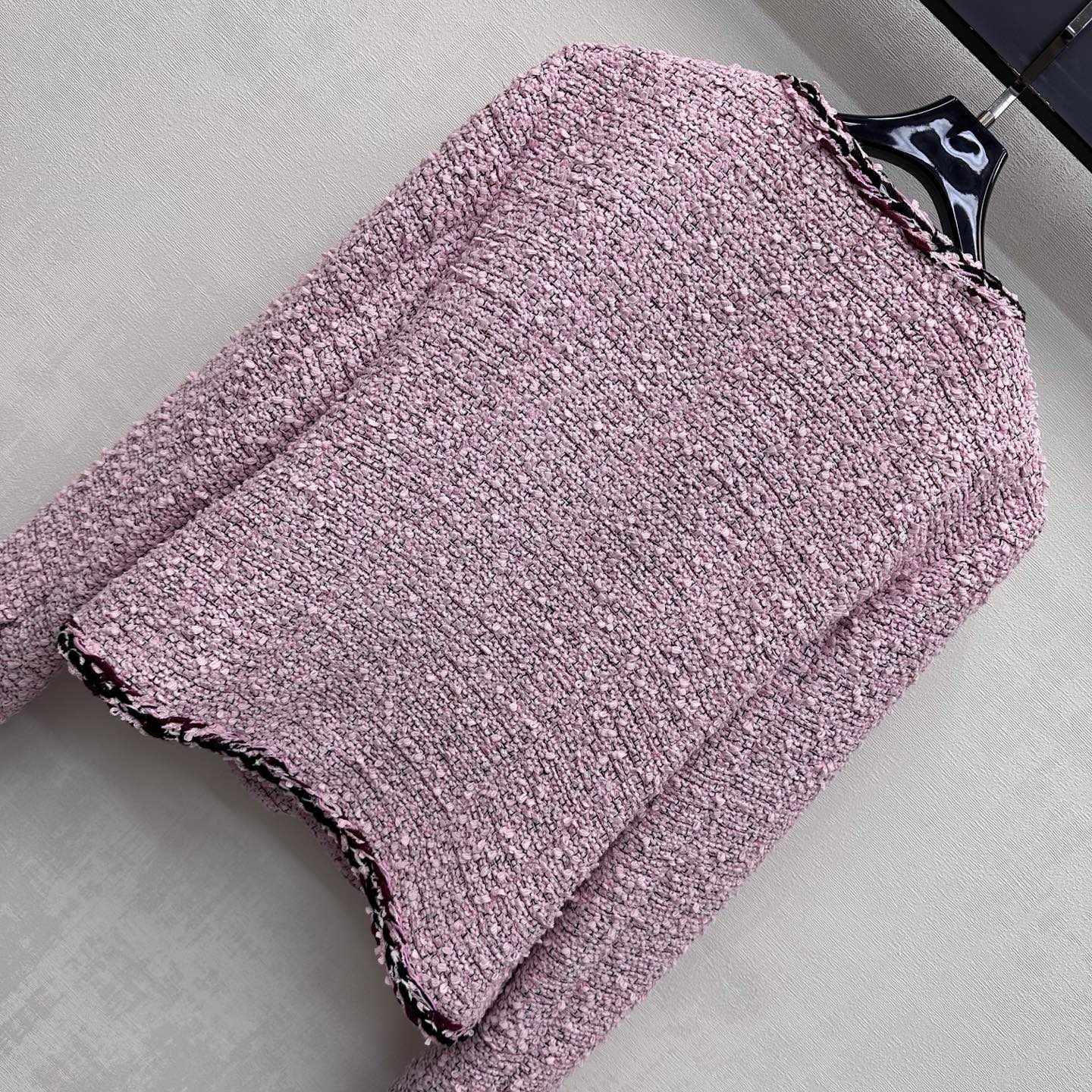 CC FW 2026 Jacket Pink Black White Tweed 423437