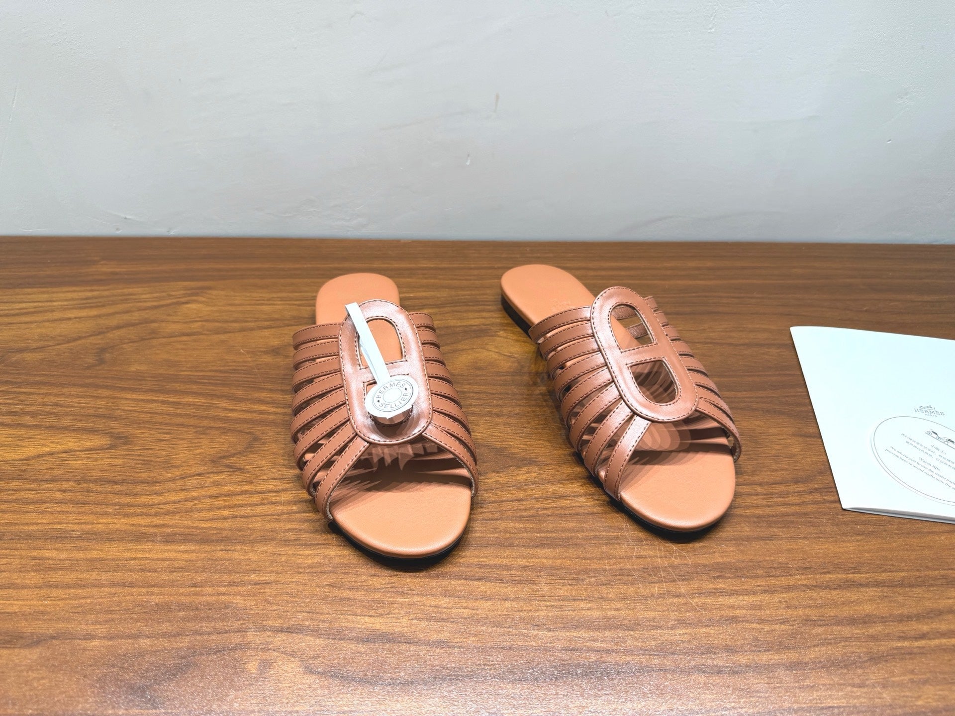 HM Noria Sandals Tan Leather 849473