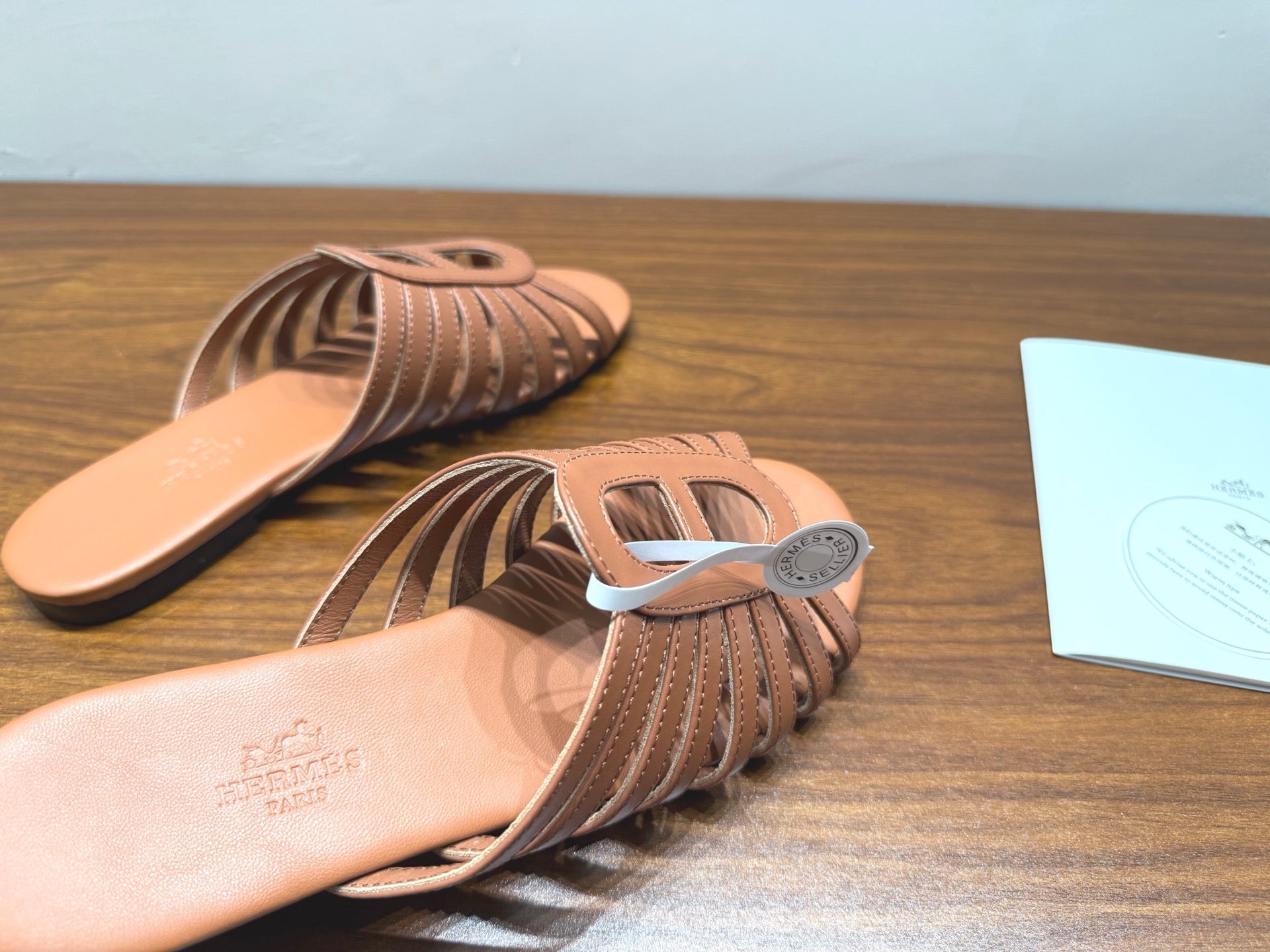 HM Noria Sandals Tan Leather 849473