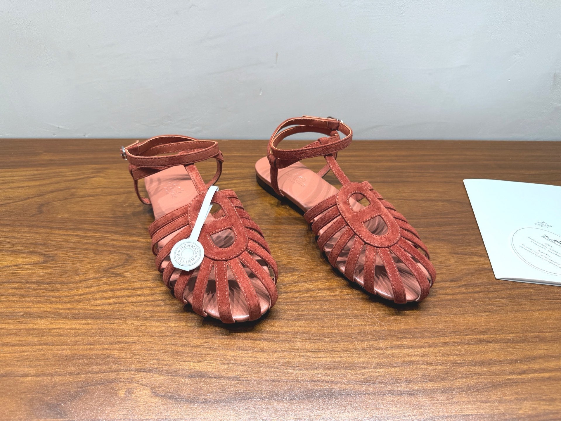 HM Nour Sandals Tan Suede 849486
