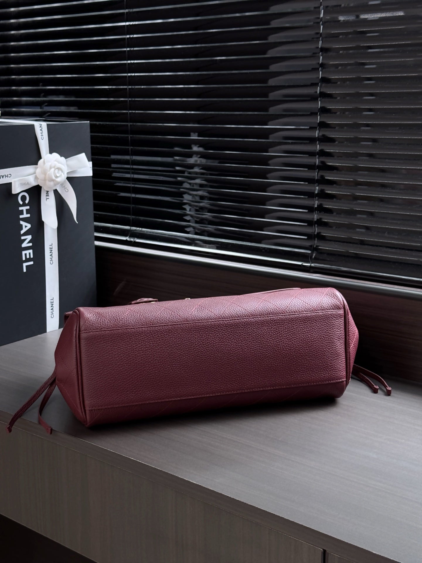 CC 26s Small Shopping Bag Burgundy Calfskin 143385