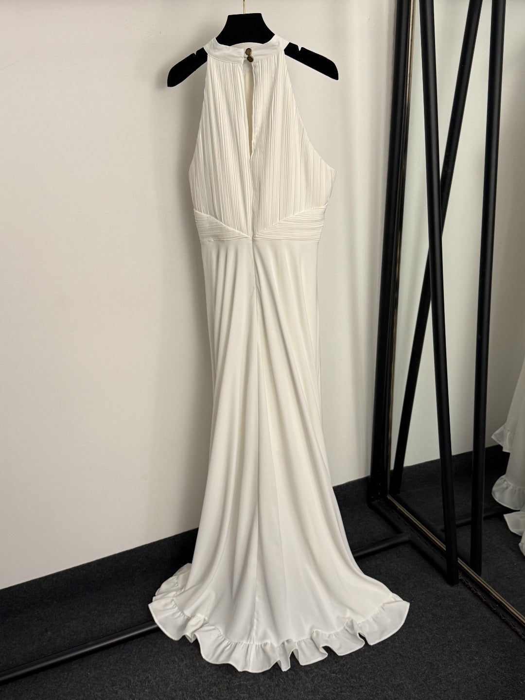 Dior 26s Pleated Halter-Neck Blazer Dress 898